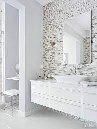 This small space bathroom features many small space tricks, including the perfect combination of mirror and glass. Master Bathroom Design Ideas Better Homes Gardens