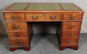 Check spelling or type a new query. Reproduction Mahogany Twin Pedestal Leather Top Desk Vinterior