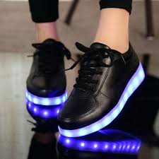 Black Patent Leather Light Up Sneakers Led In 2020 Girls Black Shoes Light Up Shoes Light Sneakers