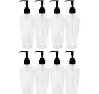 12 Pack Clear Oval-Shaped Plastic Lotion Bottles 8 Oz. w/Pump Dispensers  Empty Containers for Lotion, Liquid Soap, Baby Care, Hand Care