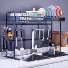 Please enter a valid zip code or city and state. 90cm Adjustable Stainless Steel Over Sink Dish Rack Bowl Shelf Kitchen Cutlery Ebay