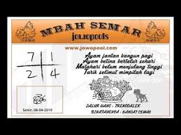 Prediksi Jowo Pools Senin 08 April 2019 Youtube