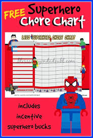 Daily Autism Freebie Lego Superhero Chore Chart