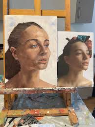 Dear fellow artists, This time i finished a little bit smaller bust (1/16),  she is called Kera and is from Ouroboros Miniatures. After my last big  diorama I needed something a little