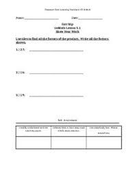 Solve all the problems and learn the easy methods of math. Go Math Grade 5 Chapter 6 Worksheets Teaching Resources Tpt