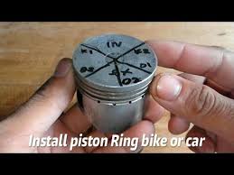 How To Install Piston Ring 4 Strokes Motorcycle Or Car Is Correct Youtube