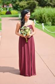 Wine Lace And Mesh Long Strapless David S Bridal Bridesmaid Dress Davids Bridal Bridesmaid Dresses Bridesmaid Bridal Bridesmaid Dresses