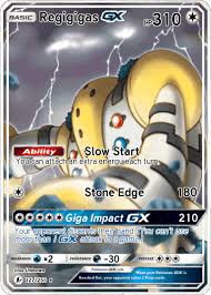 Also you need the 3 regi's or regigigas won'. Regigigas Gx Cool Pokemon Cards Rare Pokemon Cards Gx Pokemon Cards