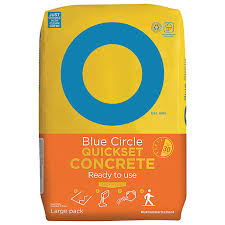 A decent grade of concrete will have a cement content, by mass, of around 330kg/m3. Blue Circle Quick Set Concrete 20kg Wickes Co Uk