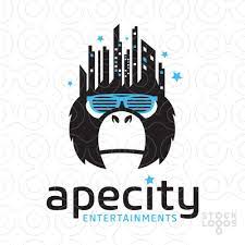 Ape City Entertainments Buy Premade Readymade Logos For Sale Cityscape Logo Graphic Design Logo Logo Design Creative