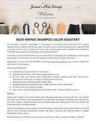 See estimated wait times for great clips hair salons near you and add your name to the wait list from anywhere. Joanne S Hair Design We Are Hiring Join The Team At Joanne S Hair Design In Lincolnwood Il As Shampoo Salon Assistant This Is A Great Opportunity For An Experienced Shampoo Salon Assistant