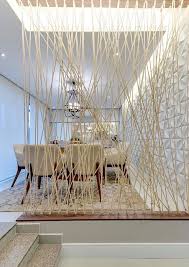 White Ropes White Chairs Room Divider Bookcase White Wall Dining Table Decorative Room Dividers Room Divider Bookcase Glass Room Divider