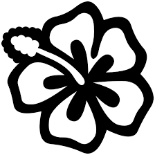Click on the button below the picture! Hibiscus Flower Outline Sticker