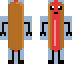 Download skin from the link provided below. Hot Dog Minecraft Skins