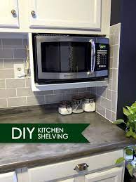 Major Diy S In The Kitchen Part 3 Additional Shelving Microwave In Kitchen Diy Kitchen Kitchen Design