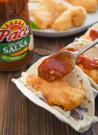 All you need is a fried fish fillet, a hamburger bun, a slice of american cheese, and you can all of the extra tartar sauce you want. Fried Fish Tacos Recipe Domestic Dee