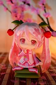 Can I Have More Food Sakura Miku Nendoroid Anime Figure Anime Animefigure Figurecollection Gamaniro Otaku Nendoroid Anime Anime Figurines Anime Dolls