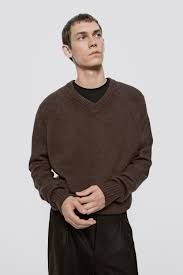 Jersey punto cuello pico