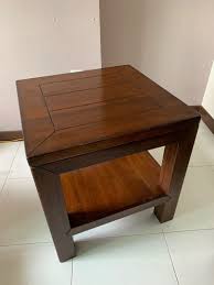 Made with great quality materials and are of artistically architectural styles, storage and functional pieces. Wooden Side Table Solid Wood Furniture Tables Chairs On Carousell