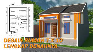 Rumah tipe 21 sangat cocok untuk keluarga kecil yang belum memiliki anak. Desain Rumah Ukuran 7 X 10 Lengkap Dengan Denahnya Youtube