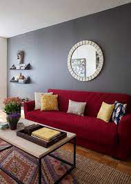 How To Match A Room S Colors With Bold Fabric Kovi Red Sofa Living Red Furniture Living Room Living Room Colors