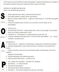 medical soap note template medical progress note template