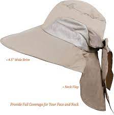 Sun Hats For Women Summer Bill Flap Cap Wide Brim Uv Protection Beach Hat Y Tan C717yi2nhew Sun Hats For Women Hats For Women Womens Fashion Shoes