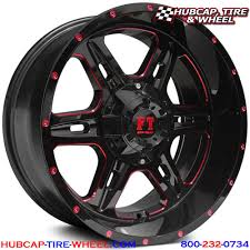 Black And Red Truck Rims 20 Inch Full Throttle Full Throttle Ft6054 Wheels Rims Truck Wheels Wheel Rims Rims