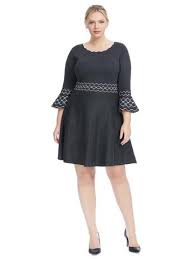 Bell Sleeve Charcoal Sweater Dress