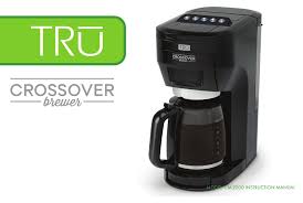 After that you will probably find a lot of data about tru single serve kcup coffee press and most likely by now there should be a few. Tru Crossover Brewer Cm 2000 Instruction Manual Pdf Download Manualslib
