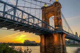 Media in category roebling suspension bridge. Roebling Suspension Bridge South Cincinnati Visual Arts Culture Architecture Landmarks