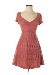 Francesca S Cocktail Dress A Line Pink Lace Dresses Used Size 2x Small Lace Pink Dress Cocktail Dress Cocktail Dress Party