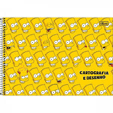 The simpsons, everyone knows them. Caderno De Cartografia E Desenho Espiral Capa Dura Simpsons 80 Folhas Simpsons Cadernos Cartografia E Desenho Tilibra