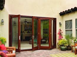 Back Patio With Jeld Wen Folding Doors Folding Patio Doors Patio Doors Exterior Doors