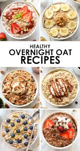 Mix the ingredients together until the peanut butter has been evenly added to the oat mixture. Overnight Oat Recipes 6 Ways Overnight Oats Recipe Healthy Oat Recipes Healthy Food