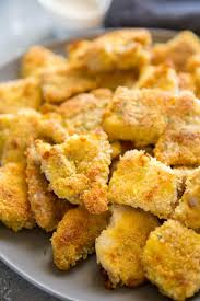 Using the skewers, start with chunk of pineapple, green and red bell peppers, and catfish nugget, then continue until skewer is full. Baked Catfish Bites Lemonsforlulu Com