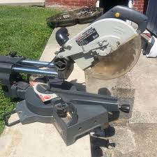 How to unlock a ryobi mitre saw grasp the lock pin, which is the small, cylindrical button on the right side of the saw arm, just above the . Best Sears Craftsman 8 1 4 Compound Miter Saw For Sale In Boyertown Pennsylvania For 2021