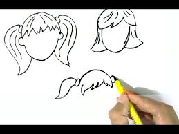 Now it will be convenient and easy to draw the lines of the petals of the left and right side of the … How To Draw Girls Hairstyles 1 Easy Steps For Children Kids Beginners