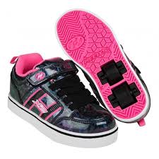 Black And Hot Pink Heelys Ebay Sponsored Heelys Bolt Plus Light Up Black Hologram Pink Roller Skate Shoes Black Girls Shoes
