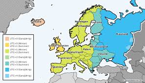 This map was created by a user. Zeitzonen Europa Zeitumstellung Europa