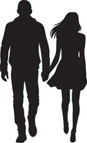 Perhaps the women and men differed simply because they were describing themselves in the way their societies expected them to be. Man And Woman Silhouette Clip Art Couple Clipart Image Silhouette Of A Couple A Boy And Girl Holdi Man And Woman Silhouette Silhouette Girls Holding Hands