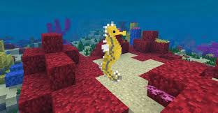 Hippocampus Seahorse Resource Pack For Minecraft Pe Texture Packs For Minecraft Pe Mcpe Box Hippocampus Seahorse Minecraft Creations Minecraft Mods
