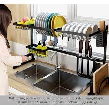 Sangat cocok untuk rumah ataupun tempat usaha seperti restoran atau kafe. Jual Terlaris Rak Piring Wastafel 2 Susun 85 Cm Stainless Steel Anti Karat M Jakarta Pusat Wadda Shop Tokopedia