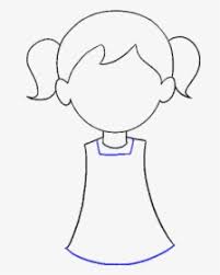 In drawing a figure it is best to draw first a stickman! How To Draw Cartoon Girl Easy Little Girl Drawing Cartoon Hd Png Download Transparent Png Image Pngitem