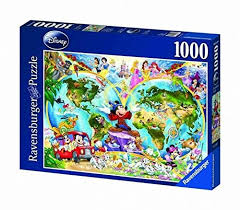 5 out of 5 stars. Ravensburger 15785 Disney World Map 1000 Pieces Puzzle