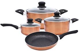 Bergner 7 Pc Cookware Set Marble Coating Induction Cooking Nonstick Saucepan Best Offer Home Garden And Tools Shop Ineedthebestoffer Com Induction Cookware Induction Cooking Cookware Set