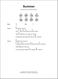 Think your friends would be interested? Summer Guitar Chords Lyrics Zzounds