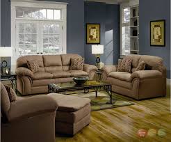 Casual Country Living Room Furniture Tan Casual Soft Microfiber Sofa Love 4 Piece Living Room Set Living Room Furniture Sale Living Room Sets Furniture
