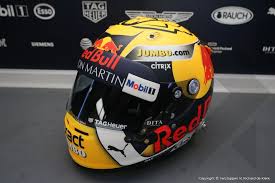 This is not the first time verstappen has done this, because his two victories in austria were also achieved with a yellow helmet in honour of his sponsor jumbo. Max Verstappen Verstappen Nl Helm Design