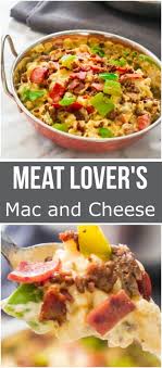 In large skillet, cook ground beef and onion over medium heat until beef is thoroughly cooked, stirring frequently. Meat Lover S Mac And Cheese This Is Not Diet Food